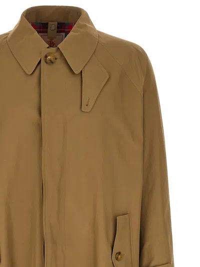 Baracuta Flap-pocket Buttoned Coat In Green