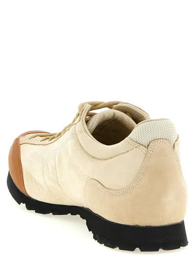 Diemme Movida 92 Embossed-logo Nubuck Sneakers In Neutral