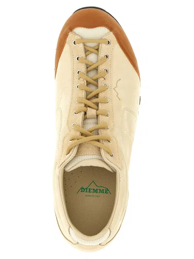 Diemme Movida 92 Embossed-logo Nubuck Sneakers In Neutral