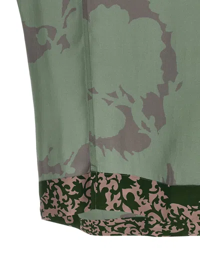 Dries Van Noten Carltone Shirt And Blouse Green In Burgundy