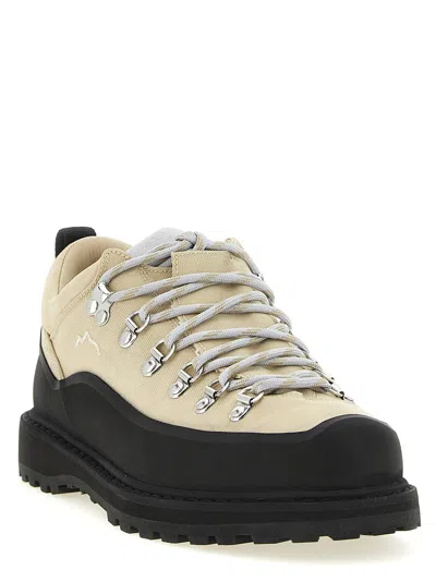 Diemme Cornaro Logo-embossed Lace-up Hiking Boot In Brown