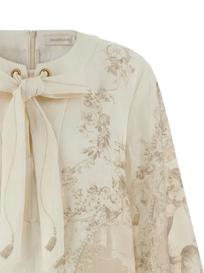 Zimmermann Tunic Dress Dresses Beige In Neutral