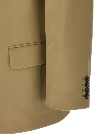 Dries Van Noten Bosier Blazer Double Breasted Notch Lapel In Green