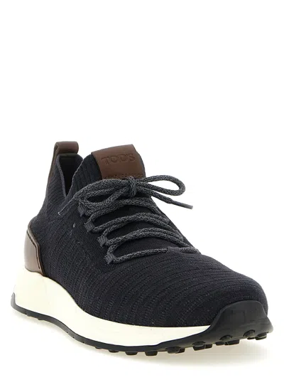 Tod's Socks Sneakers Gray In Black