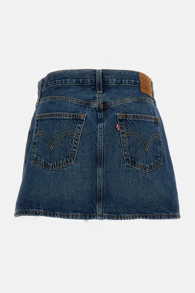 Levi's Icon Skirt Phoenix Rising Skirt In Blue