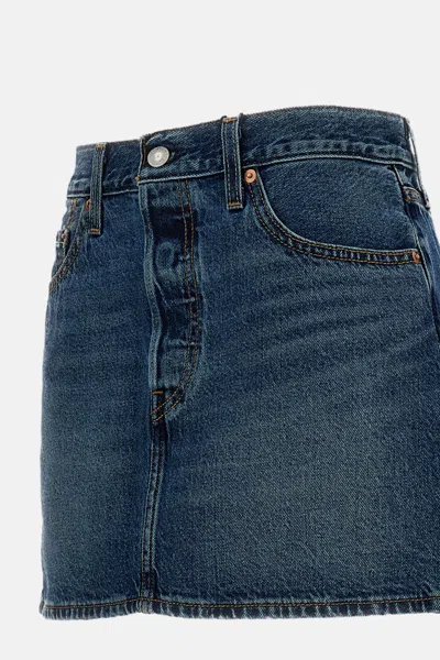 Levi's Icon Skirt Phoenix Rising Skirt In Blue