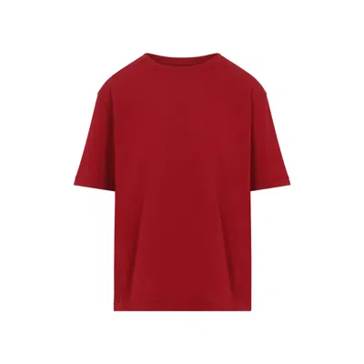 Khaite Mae Crewneck T-shirt In Red