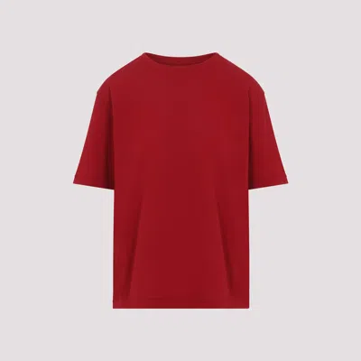 Khaite Mae Crewneck T-shirt In Red