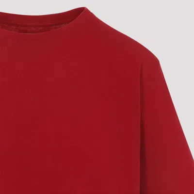 Khaite Mae Crewneck T-shirt In Red
