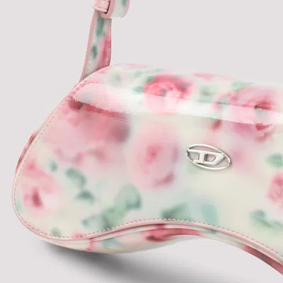 Diesel White And Pink Play Polyurethane Handbag In Neutral
