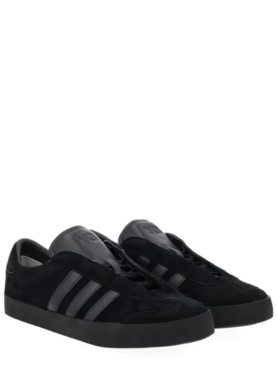 Y-3 Gazelle Black Leather Sneakers In Multi