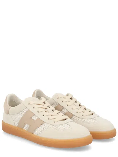 Hogan Cool Suede Sneakers In Nude