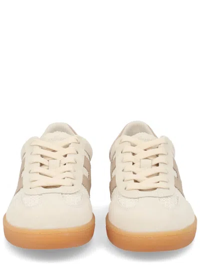 Hogan Cool Suede Sneakers In Nude