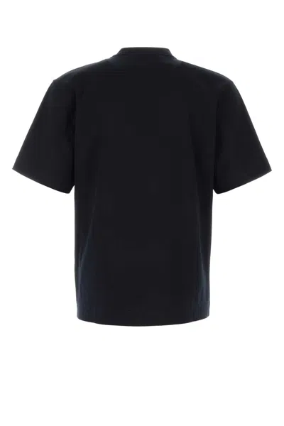 Fendi Cotton T Shirt Short Sleeves Crew Neck Graphic In Black