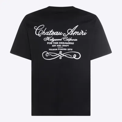 Amiri Graphic Print Crew Neck Relaxed Fit T-shirt In Black