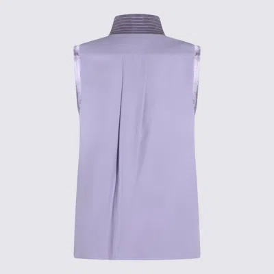 Elisabetta Franchi Shirts Light And Natural In Purple