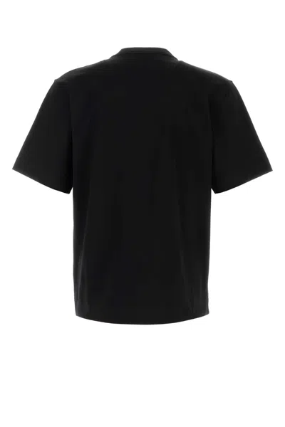 Fendi Cotton T Shirt Short Sleeves Crew Neck Graphic In Black