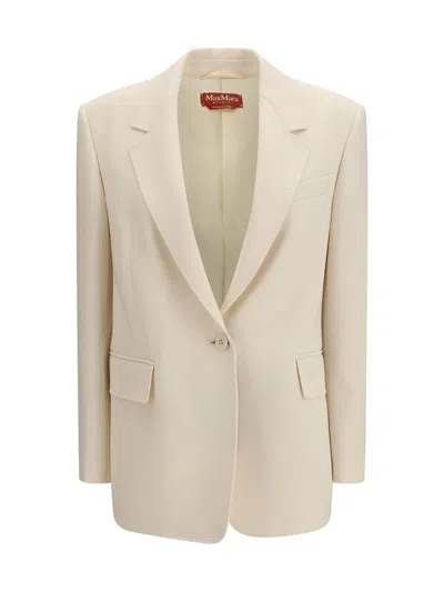 Max Mara Beige Triacetate Blazer In Neutral