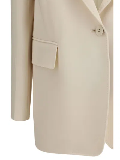 Max Mara Beige Triacetate Blazer In Neutral
