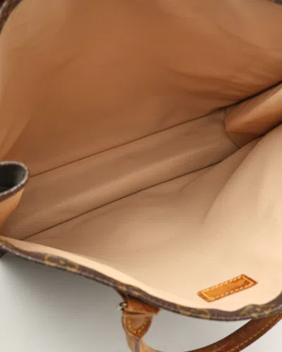 Pre-owned Louis Vuitton Monogram Sac Plat Bag In Brown