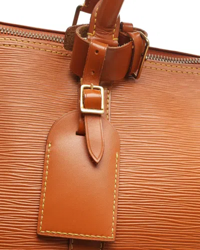 Pre-owned Louis Vuitton Epi Cipango Keepall 50 Weekend Bag In Orange