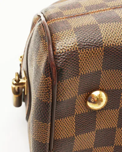 Pre-owned Louis Vuitton Damier Ebene Duomo Bag In Brown