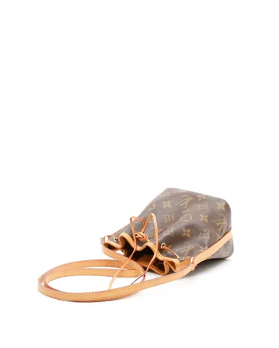Pre-owned Louis Vuitton Monogram Nano Noé Bag In Brown