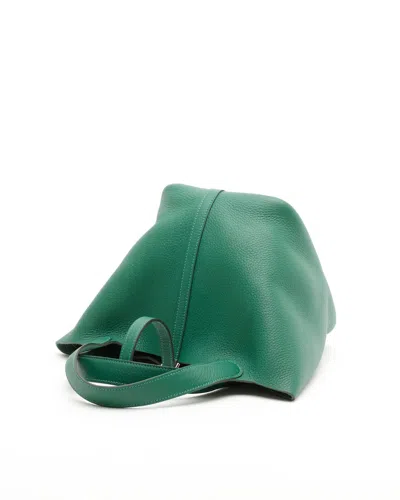 Pre-owned Hermes Hermès Clemence Picotin 22 Vert Moyen Bag In Green