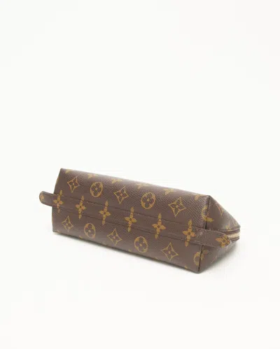 Pre-owned Louis Vuitton Monogram Cosmetic Pouch Gm In Brown