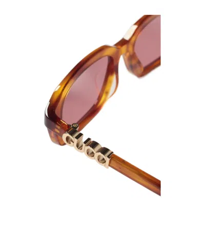 Gucci Eyewear Rectangle Frame Sunglasses In Multi