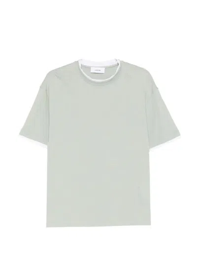 Lardini Contrast-trim T-shirt In Green