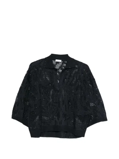 Brunello Cucinelli Women Linen Shirt In Black