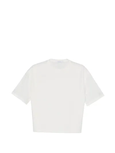Patrizia Pepe Strap T-shirt In White