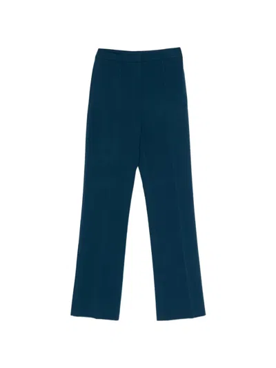 Patrizia Pepe Viscose Slim Pants In Blue
