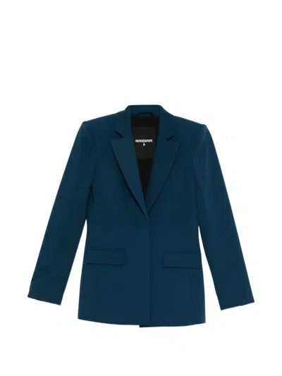 Patrizia Pepe Slim Tailored Blazer In Blue