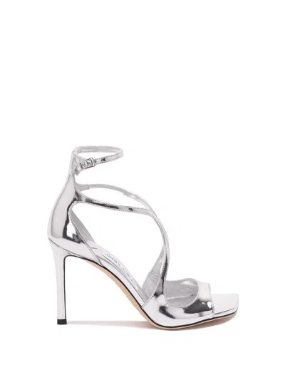 Jimmy Choo `azia 95` In Silver