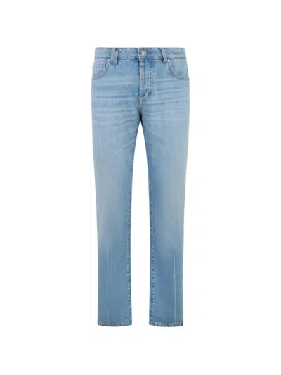 Philipp Plein Basic Straight Cut Jeans In Blue