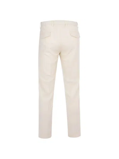 Barba Napoli Roma Drawstring Pleated Trousers In Neutral