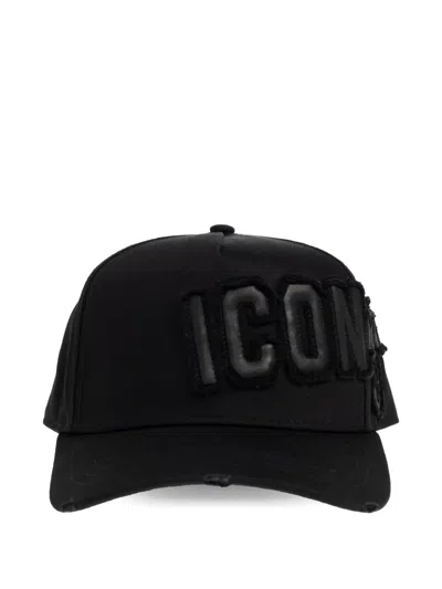 Dsquared2 Logo-detail Cap In Black