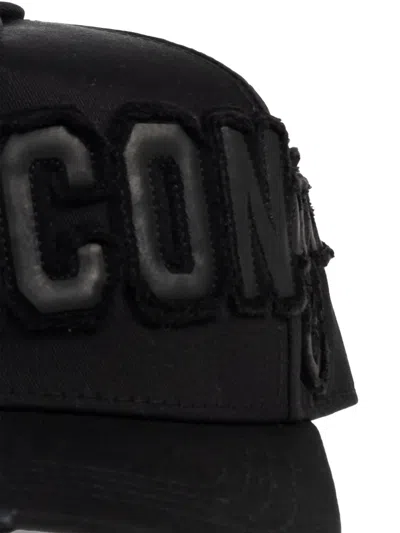 Dsquared2 Logo-detail Cap In Black