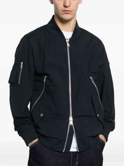 拉链口袋飞行员夹克