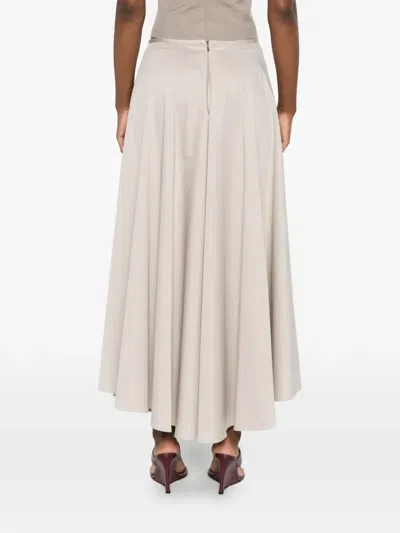 扣环细节中长半身裙