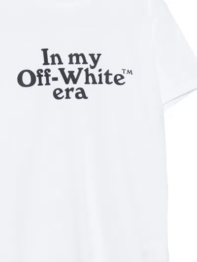Off-white Print-detail T-shirt In White