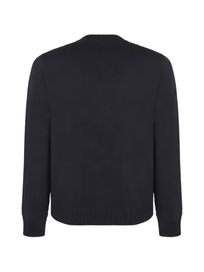 Gucci Long-sleeved Knitted Sweater In Blue