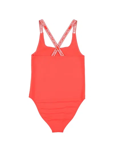 LOGO缀饰连体泳衣