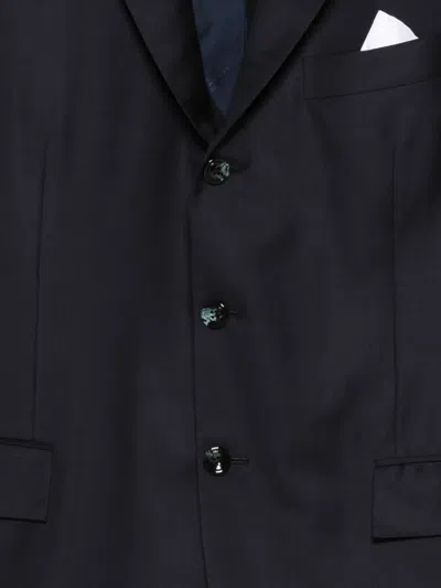Kiton Button Suit In Blue