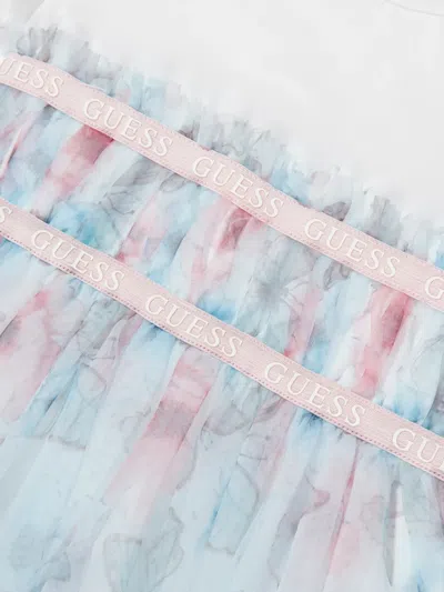 Guess Butterfly-print Ruffled Dress In Multi