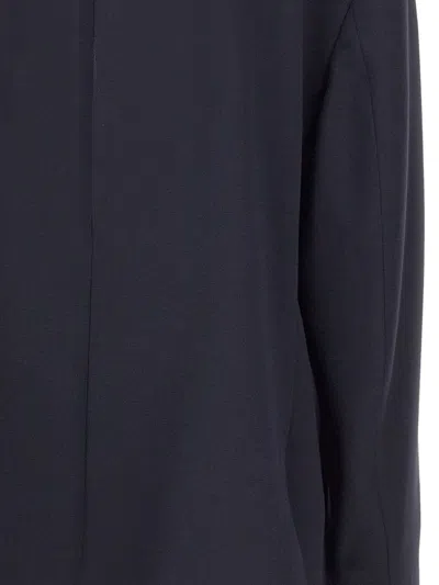 Santaniello Patch-pocket Button Blazer In Blue