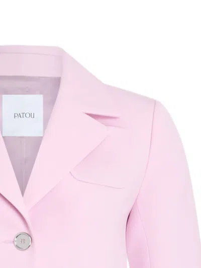Patou Tailored Buttoned Jacket In Pink