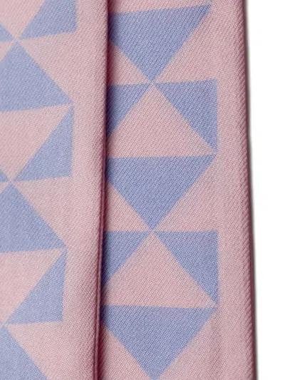 Prada Printed Silk Scarf In Pink